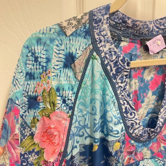 Feathers by Tolani Colorful Multi Pattern Dress - Picture 9 of 14